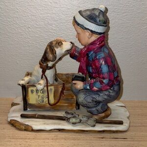 Gorham 4 Seasons, Winter - A Boy Meets his Dog